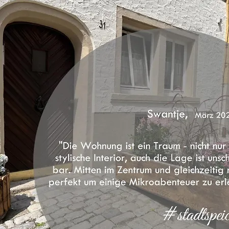 Moderne Suite Goldener Stern In Der Altstadt Mit Wifi * 罗滕堡