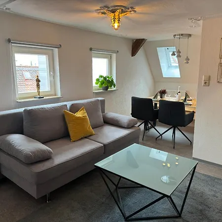 Moderne Suite Goldener Stern In Der Altstadt Mit Wifi * 罗滕堡